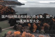 国产SUV精品相关的八卦合集，国产suv系列车型大全