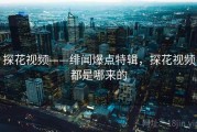 探花视频——绯闻爆点特辑，探花视频都是哪来的