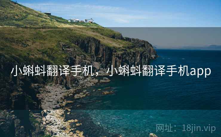 小蝌蚪翻译手机，小蝌蚪翻译手机app